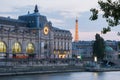 Orsay museum Musee dÃ¢â¬â¢Orsay at sunset, Paris, France Royalty Free Stock Photo